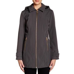 NWOT MICHAEL Michael Kors Missy Hooded Rain Coat